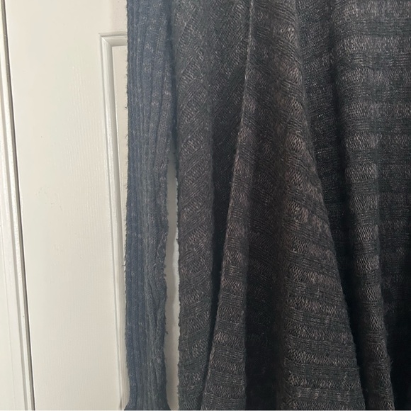 Free People Women’s Knit Open Front Duster Grey Lightweight Size Small - Picture 3 of 10